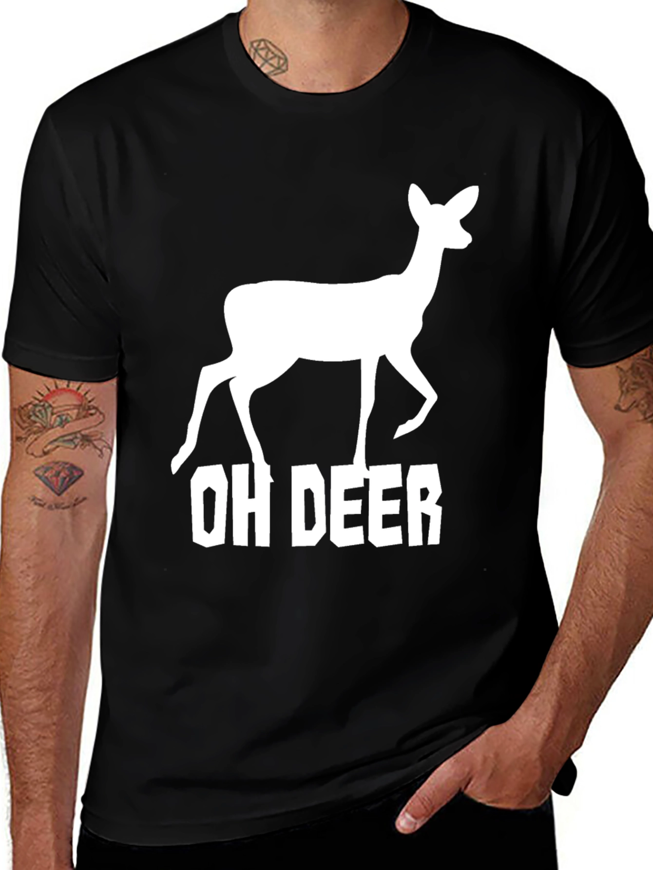 Oh Deer Graphic Tee - Funny Animal T-Shirt