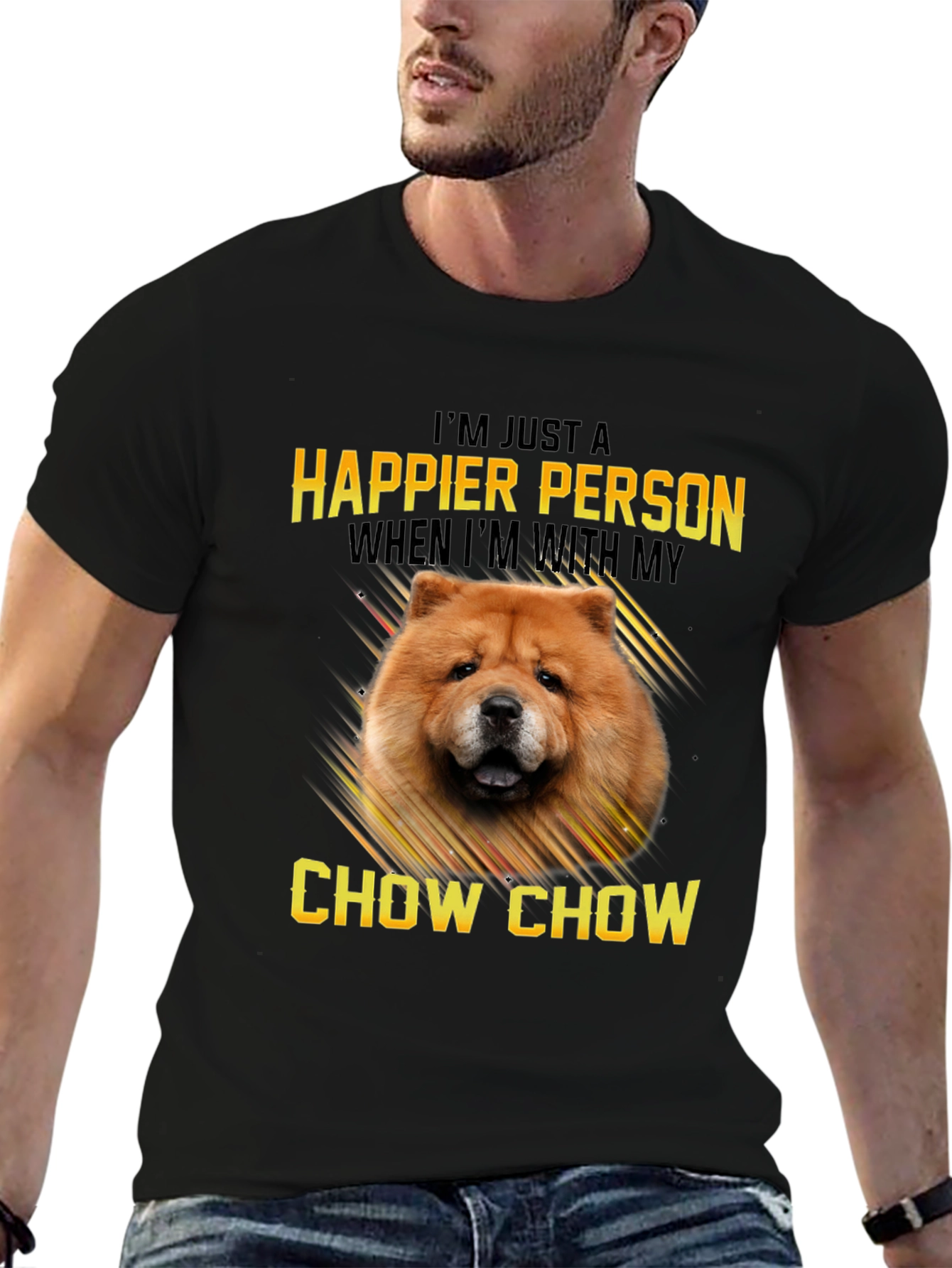 Happier Person Chow Chow T-Shirt