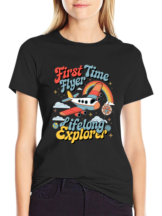 First Time Flyer T-Shirt - Lifelong Explorer Graphic Tee