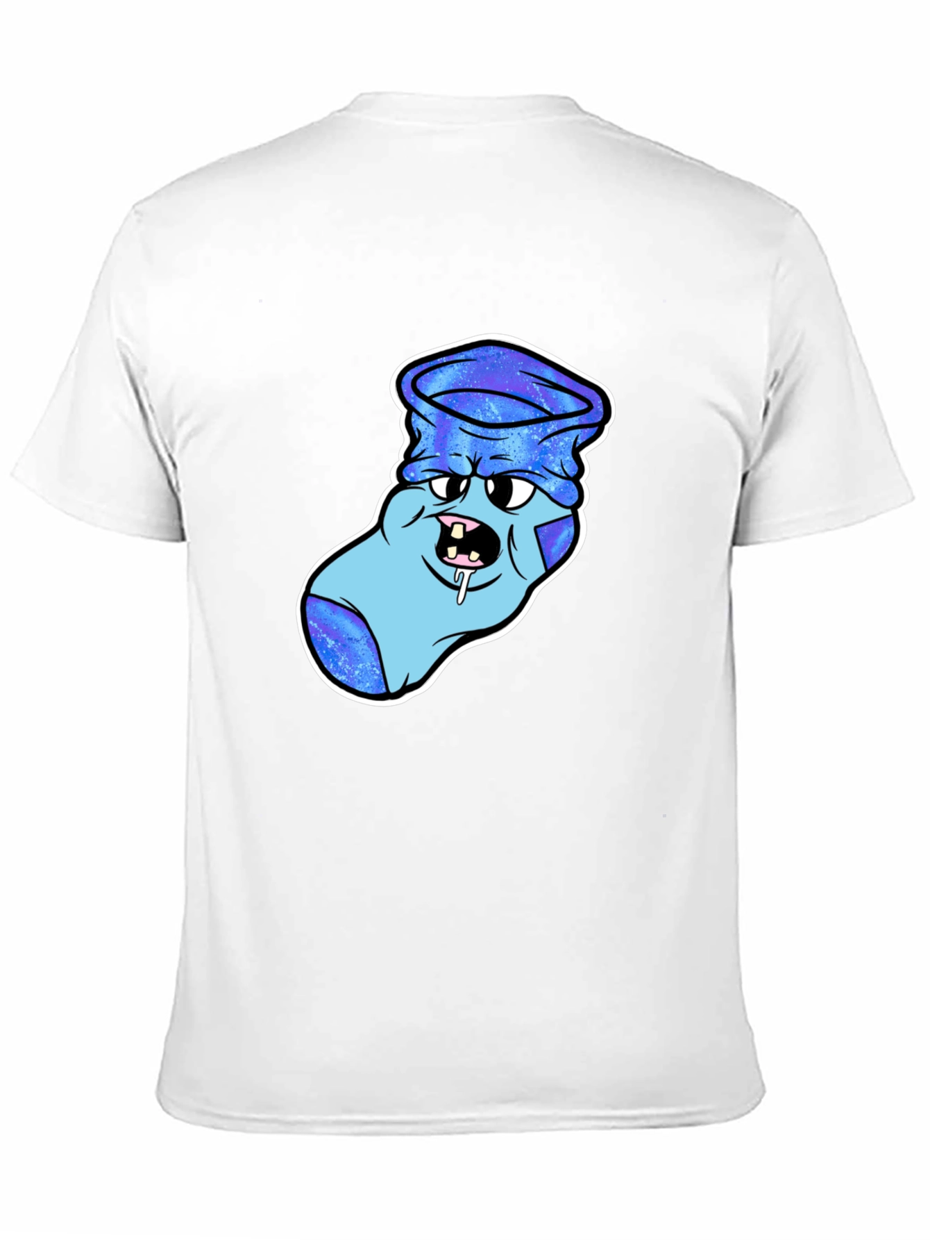 Cartoon Sock Monster Graphic T-Shirt