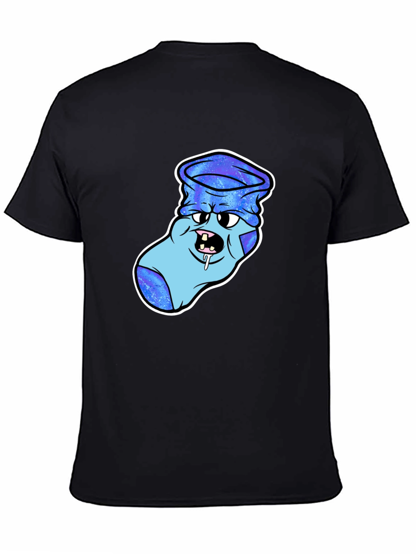 Cartoon Sock Monster Graphic T-Shirt