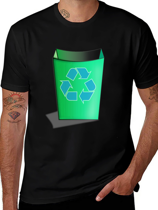 Recycle Bin Graphic Tee - Black
