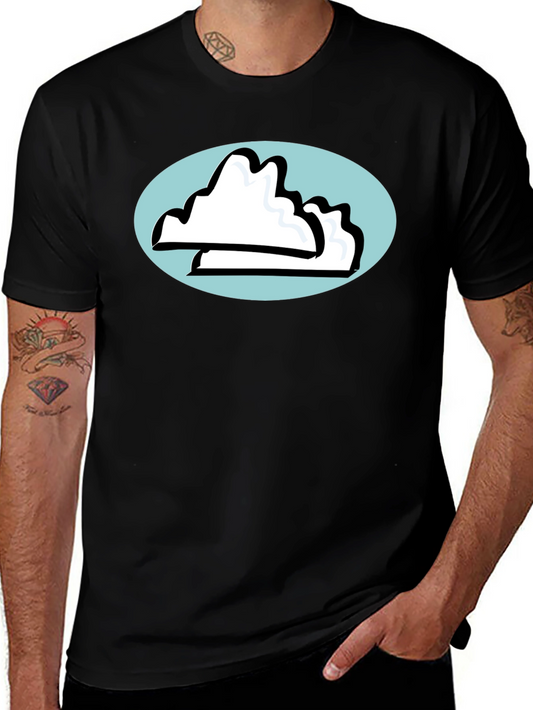 Cloud Oval Black T-Shirt - Relaxed Fit