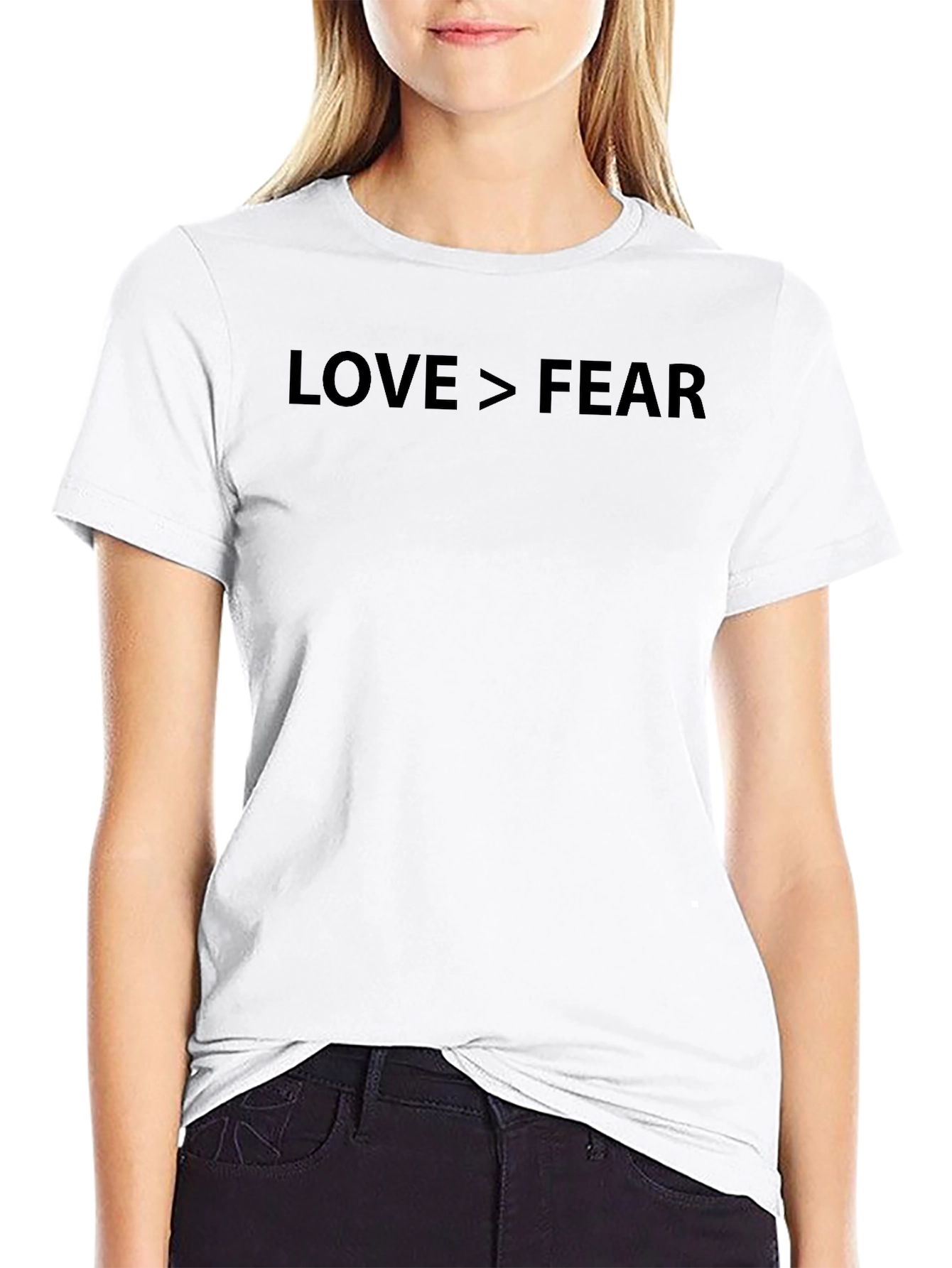 Love > Fear T-Shirt - Motivational Graphic Tee