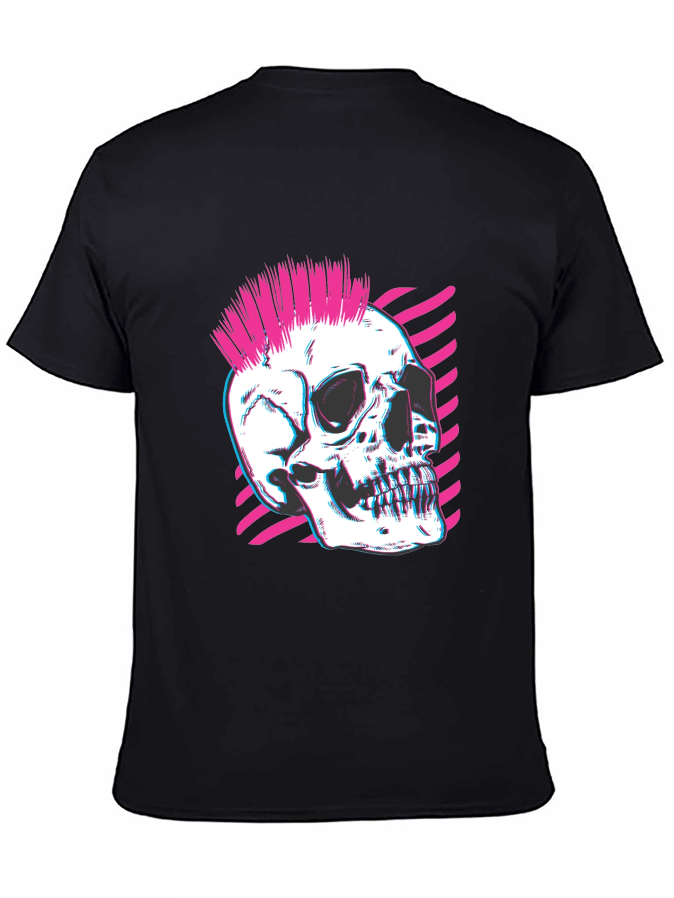 Punk Skull Graphic Tee - Edgy Fashion