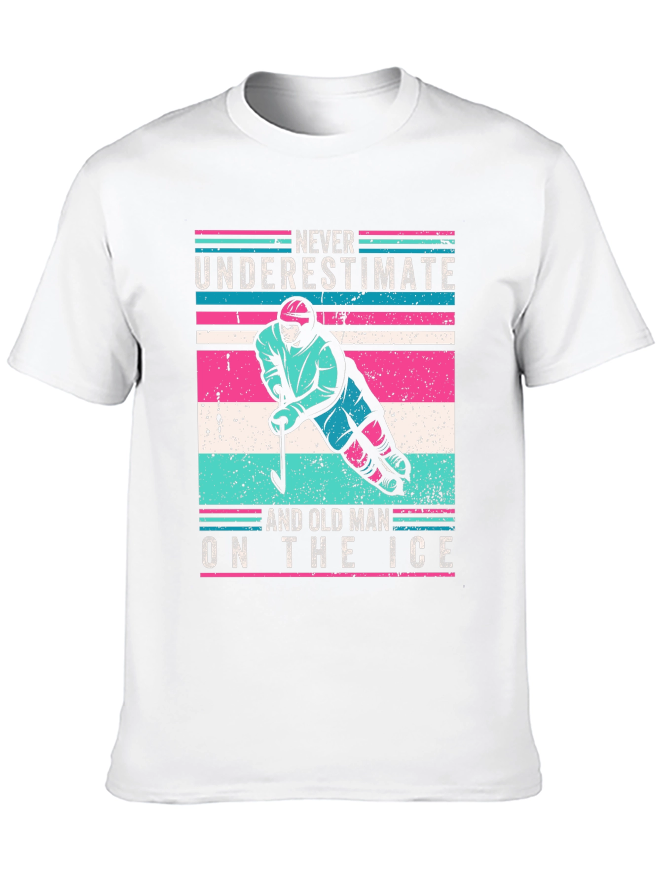 Old Man Hockey T-Shirt - Never Underestimate!