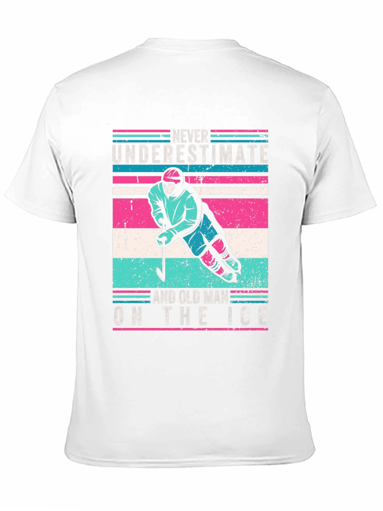 Old Man Hockey T-Shirt - Never Underestimate!