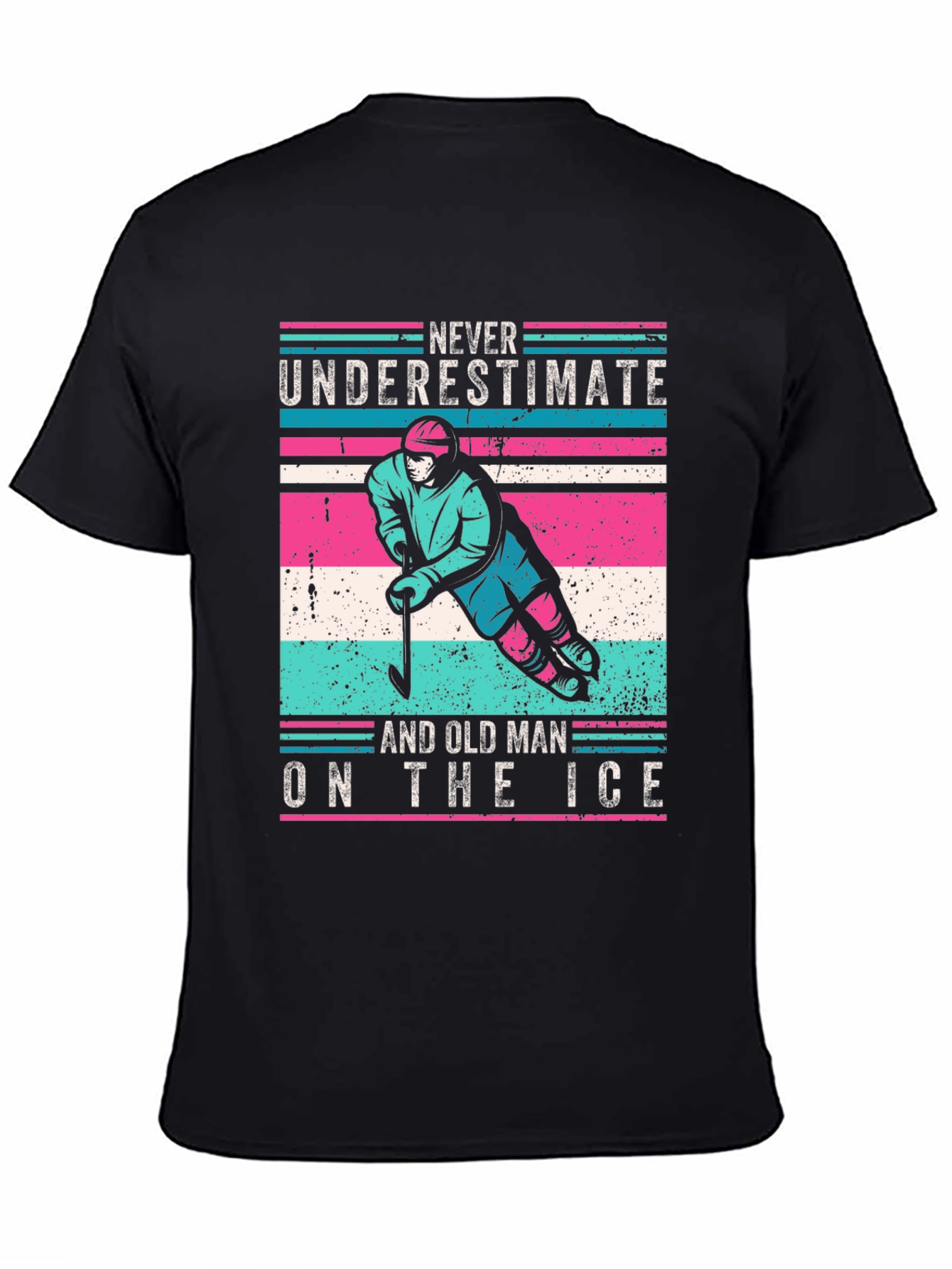 Old Man Hockey T-Shirt - Never Underestimate!