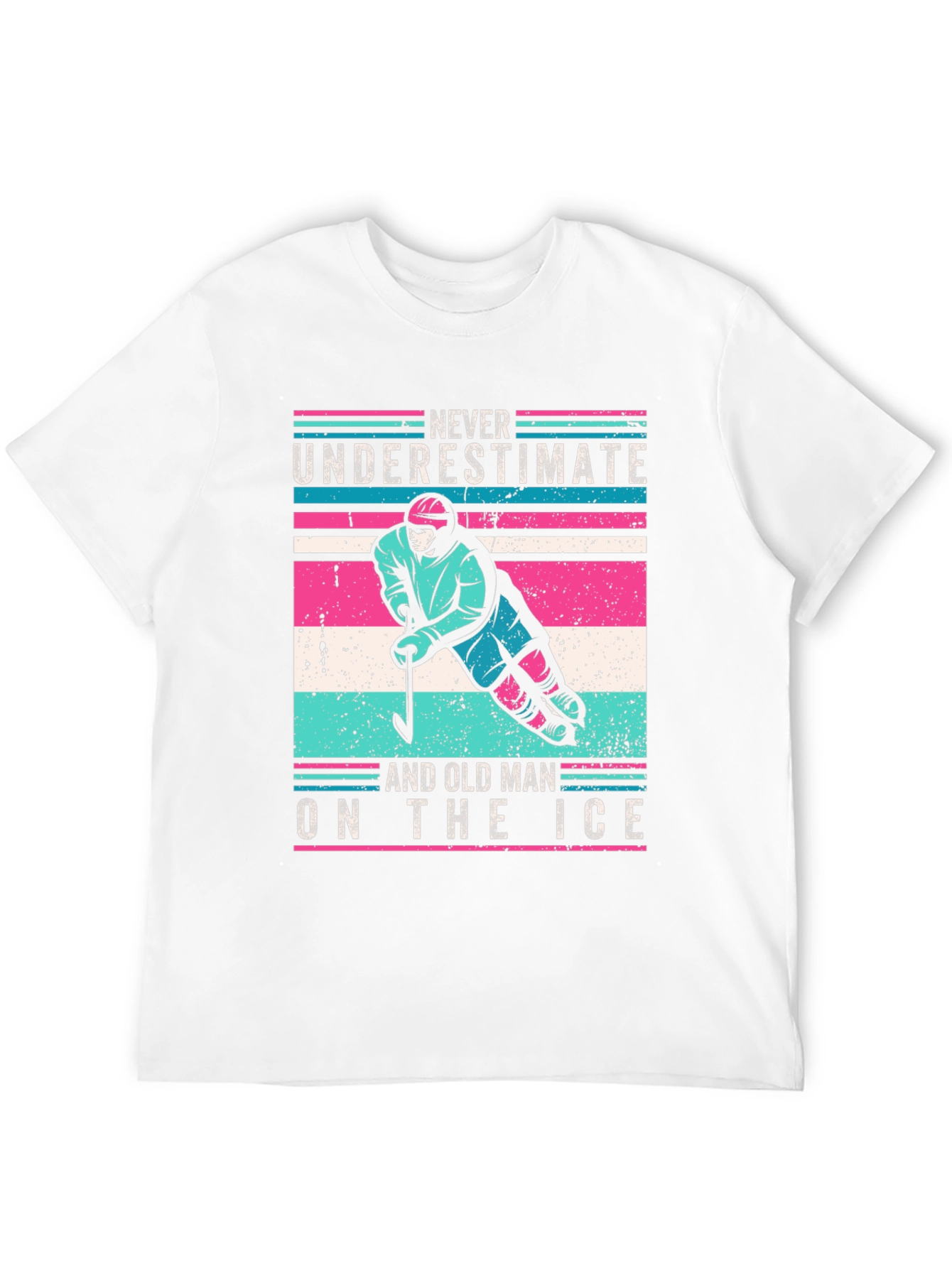 Old Man Hockey T-Shirt - Never Underestimate!