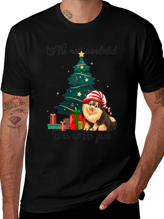 Festive Dog Christmas T-Shirt