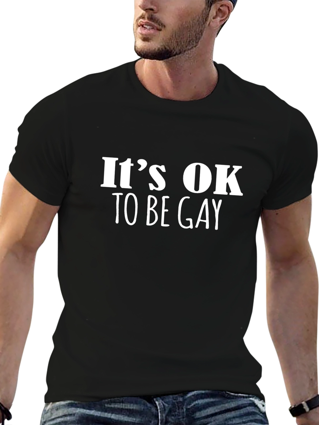 Its OK to Be Gay Black T-Shirt