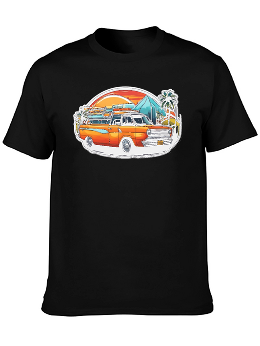 Surf Van Retro T-Shirt: Beach Vibes