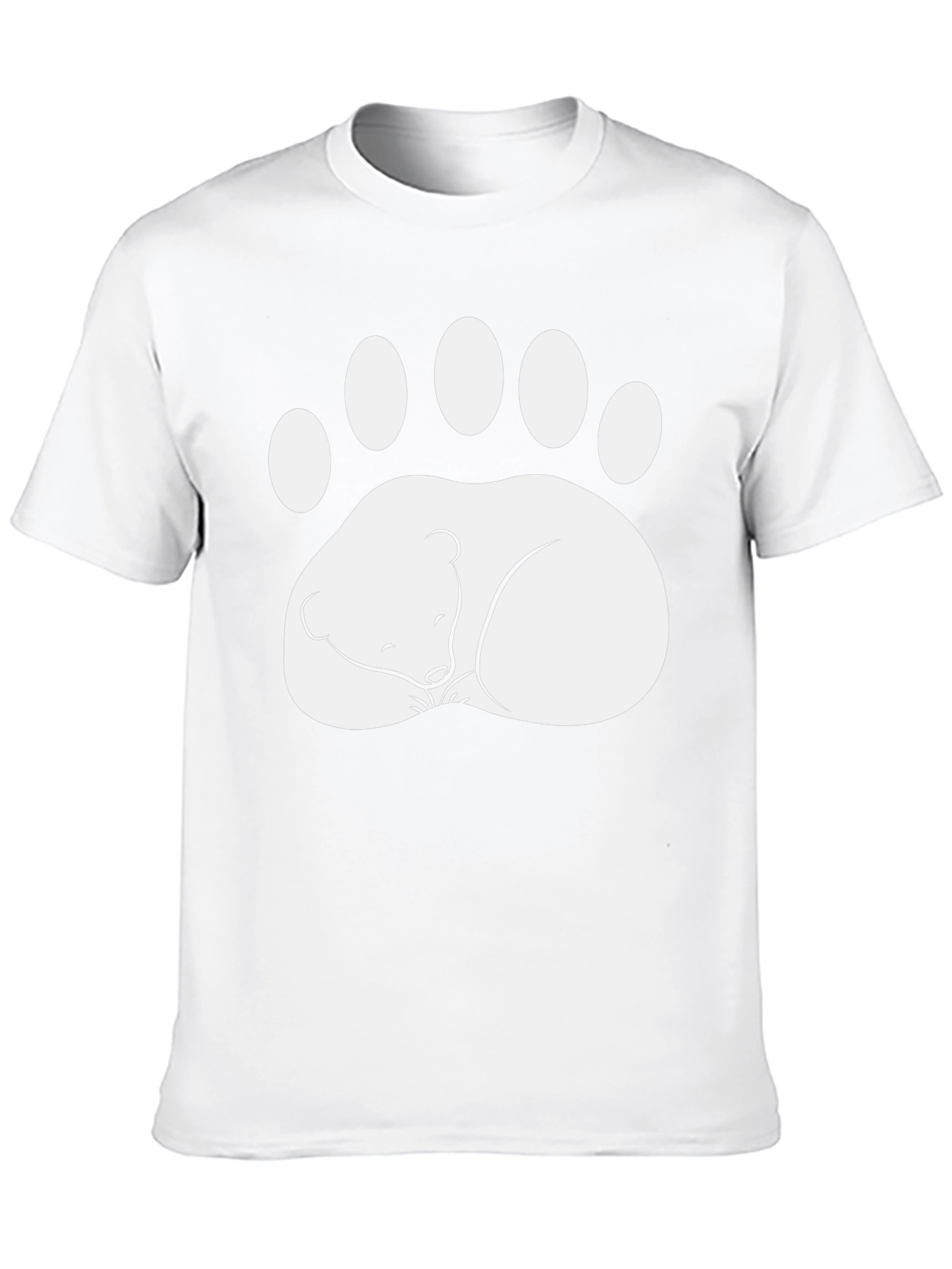 Sleeping Bear Paw Print T-Shirt - Relaxed Fit