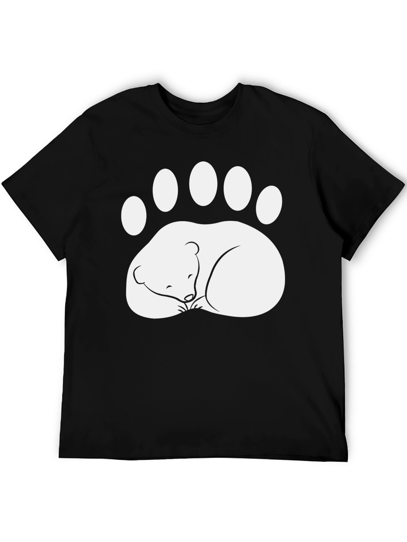 Sleeping Bear Paw Print T-Shirt - Relaxed Fit