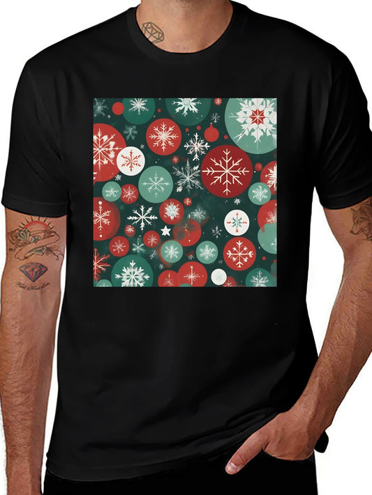 Festive Snowflake Pattern Tee