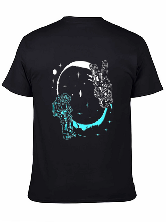 Astronaut Moon T-Shirt - Space Vibes!