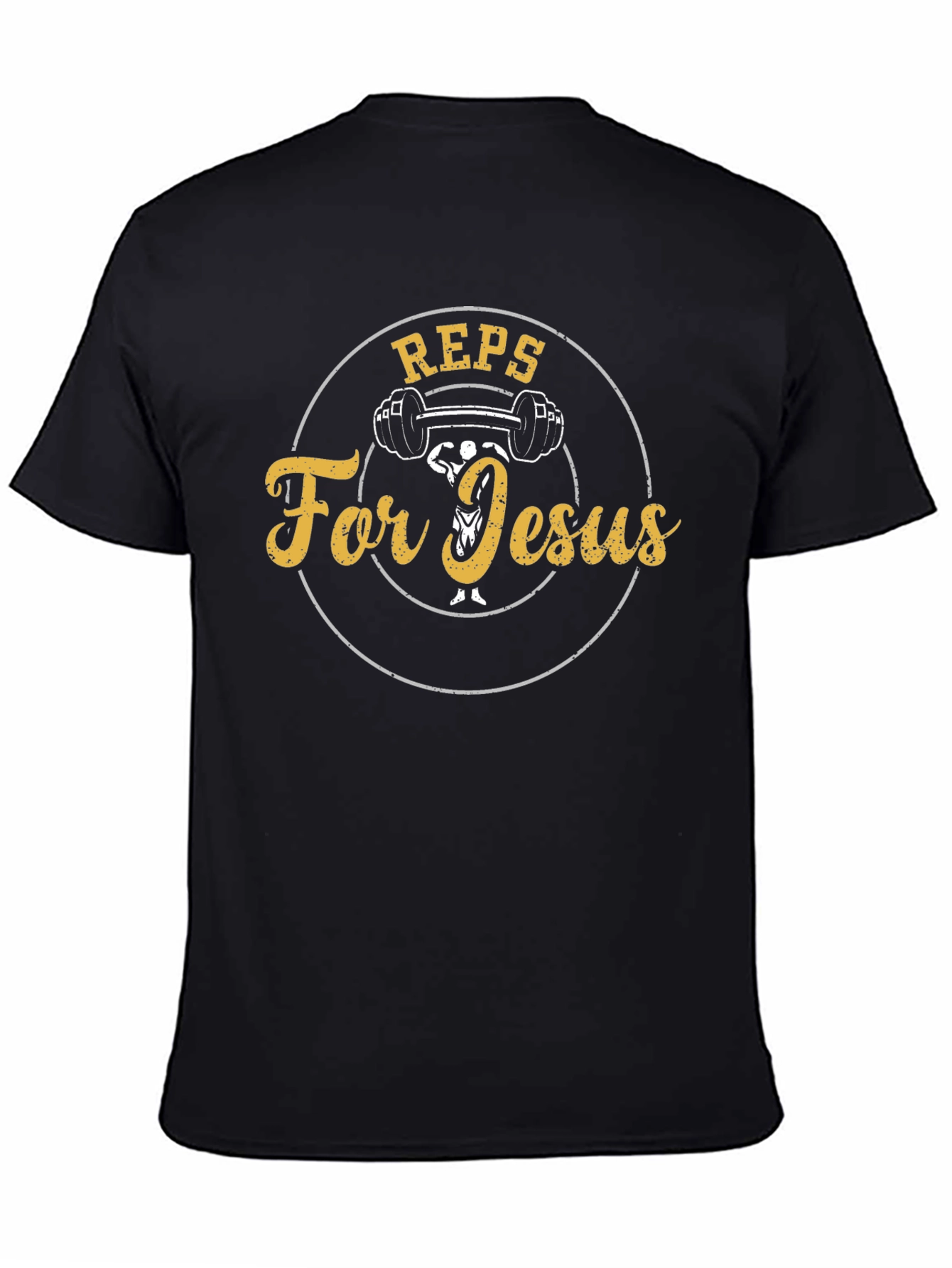 Reps For Jesus Black Graphic T-Shirt