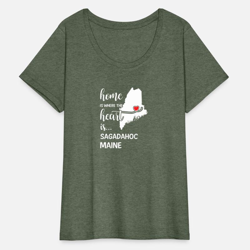 Sagadahoc County Maine Is Where My Heart Is Gift