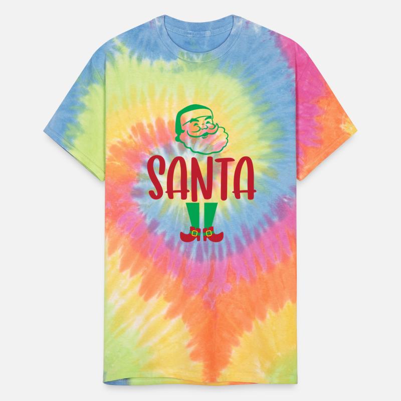 Santa T-Shirt Christmas Holiday Gift Tee