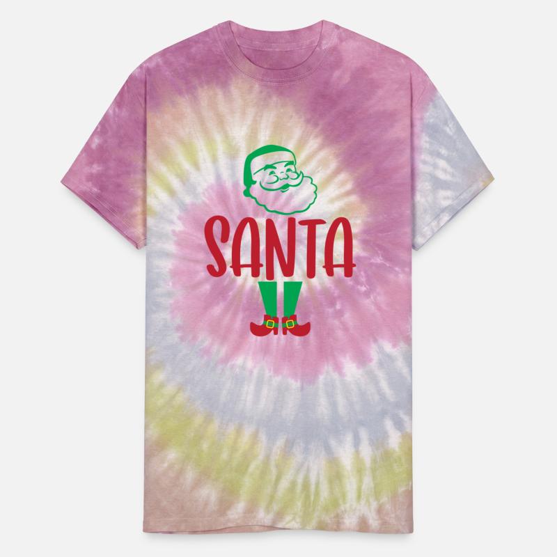 Santa T-Shirt Christmas Holiday Gift Tee