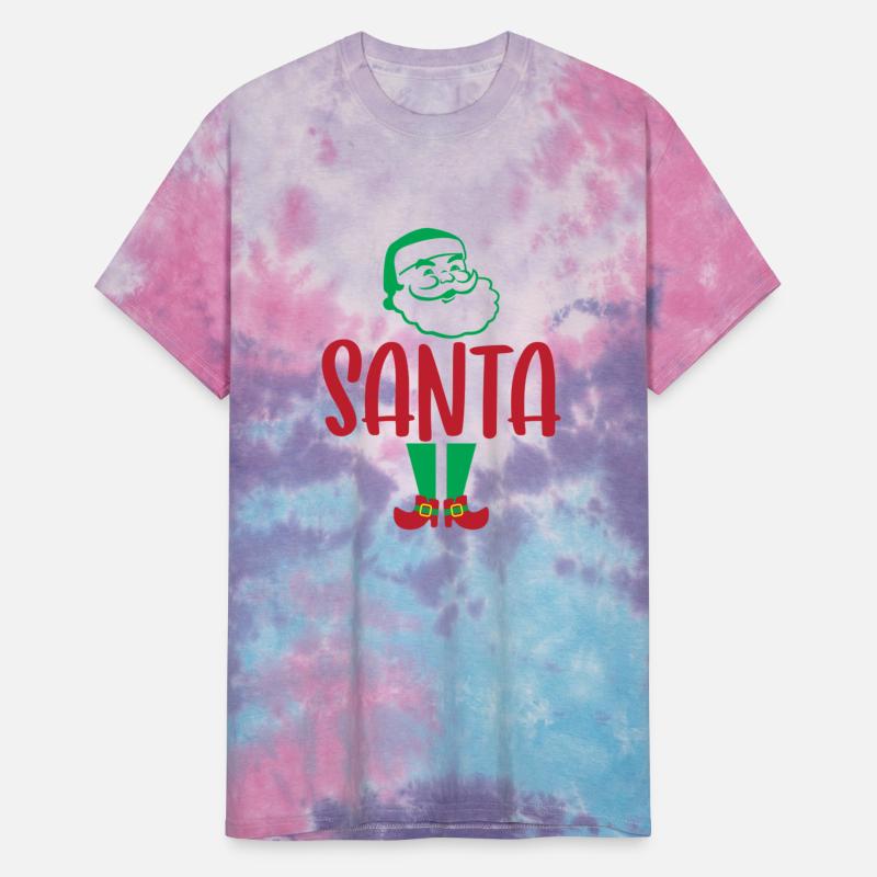 Santa T-Shirt Christmas Holiday Gift Tee