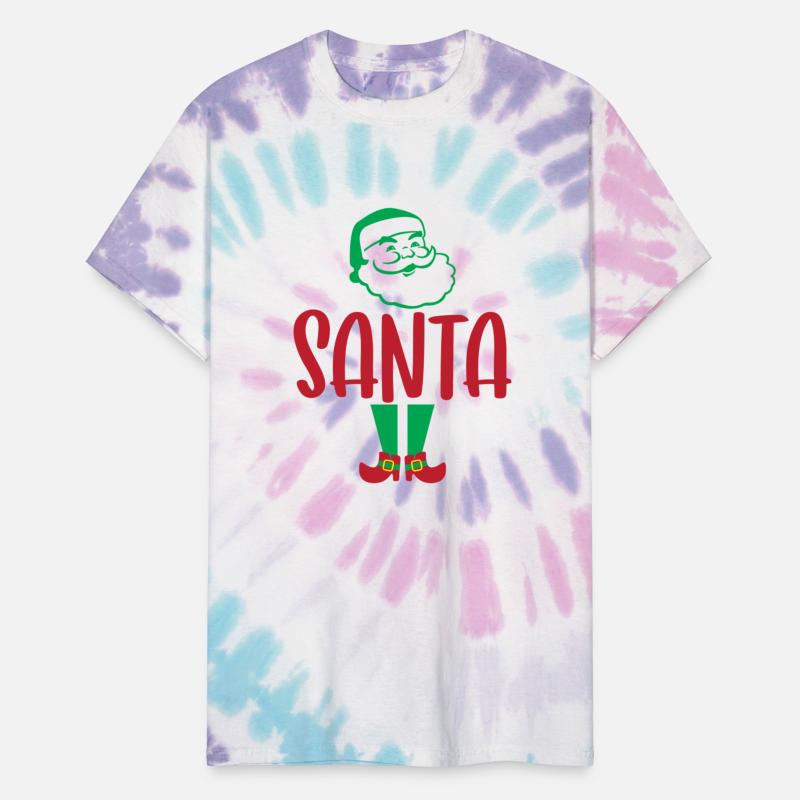 Santa T-Shirt Christmas Holiday Gift Tee