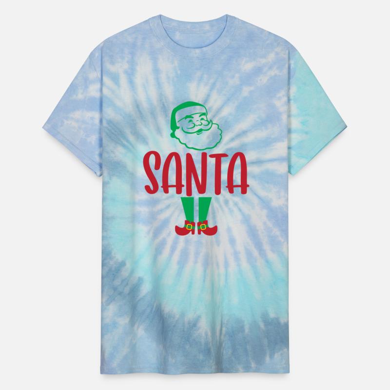Santa T-Shirt Christmas Holiday Gift Tee