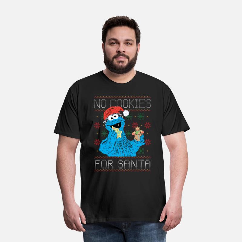 Sesame Street No Cookies For Santa Ugly Xmas