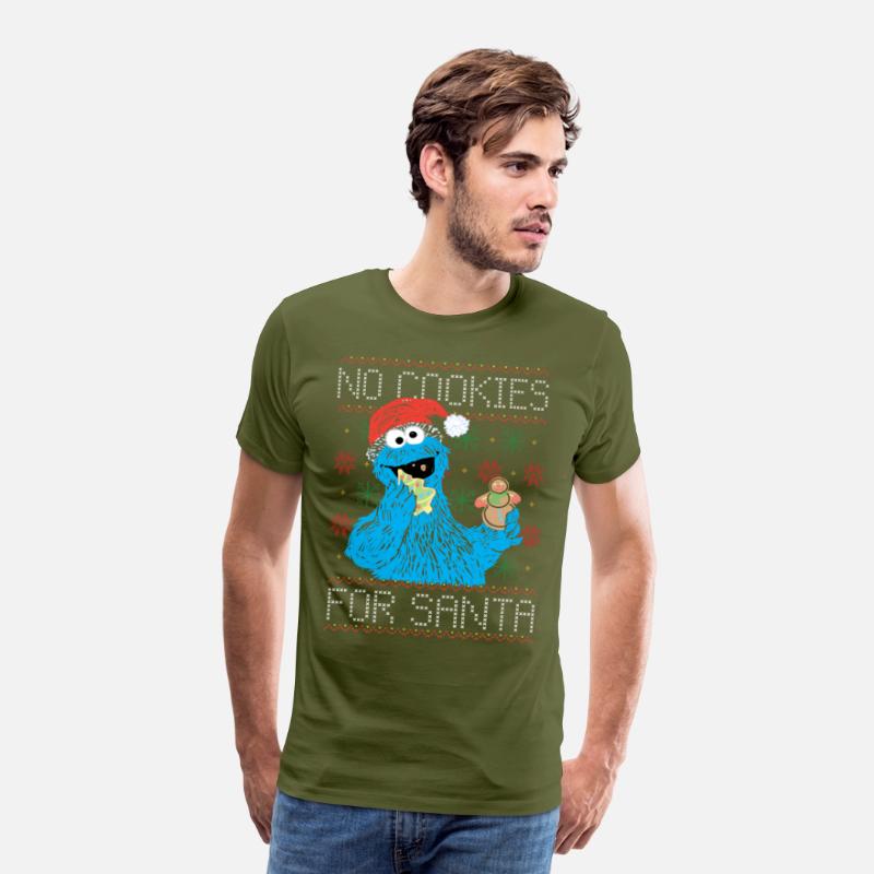 Sesame Street No Cookies For Santa Ugly Xmas