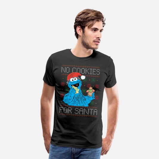 Sesame Street No Cookies For Santa Ugly Xmas