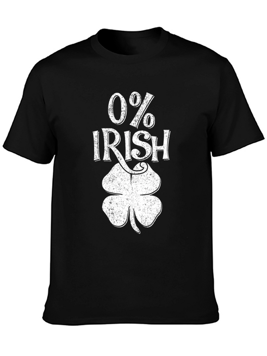 0% Irish St. Patricks Day Humor Graphic Tee