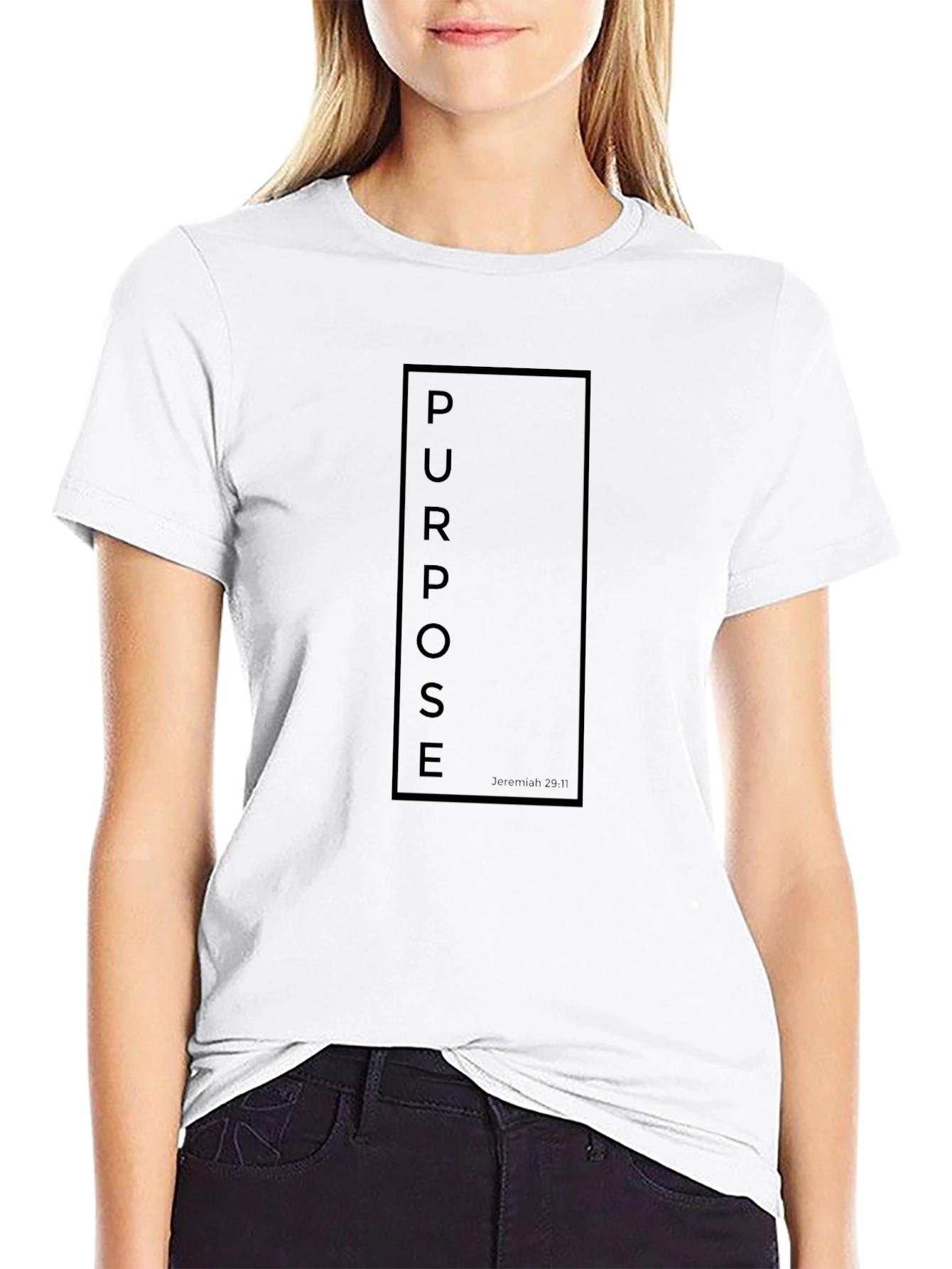 Purpose T-Shirt Jeremiah 29:11 Christian Tee