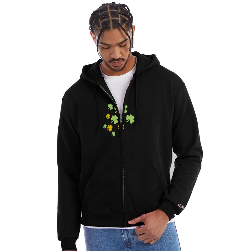 Shamrock Many Trefoil Leaves Green Pattern Cool