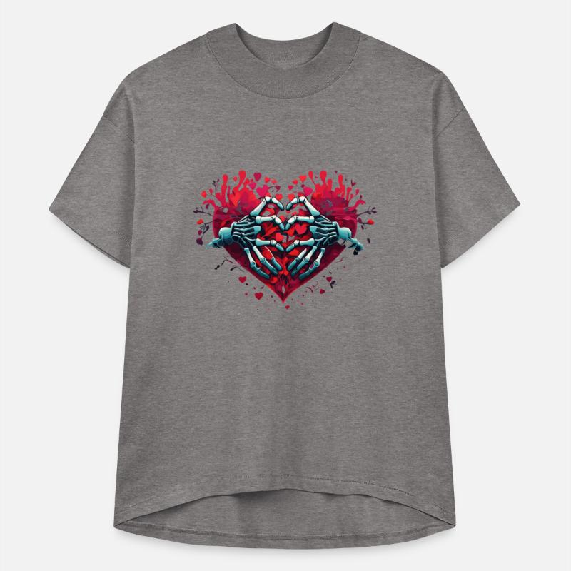 skeleton hand valentine day graphic love heart
