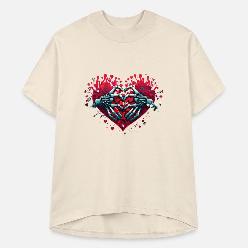 skeleton hand valentine day graphic love heart