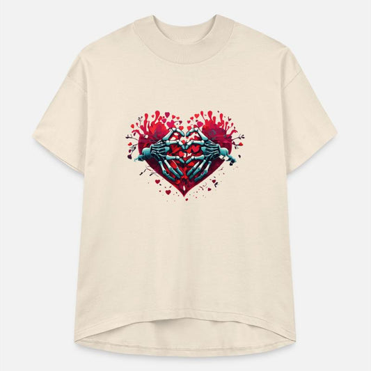 skeleton hand valentine day graphic love heart