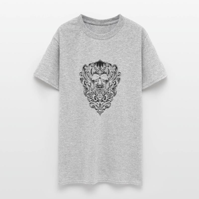 SKULL EYE OF HORUS METAL BALI GODS TATTOO BLACK