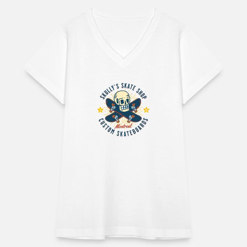 Skully s Skate Shop Vintage Skateboarding Skull