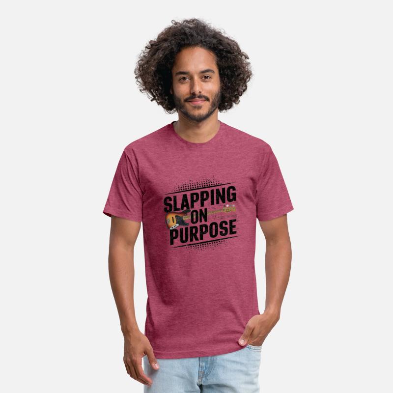 Slapping on Purpose unisex t-shirt for bass player