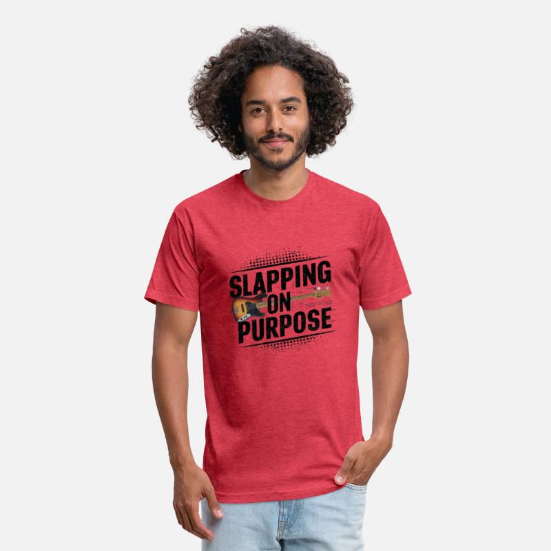 Slapping on Purpose unisex t-shirt for bass player
