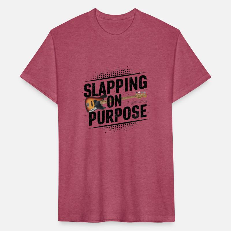 Slapping on Purpose unisex t-shirt for bass player