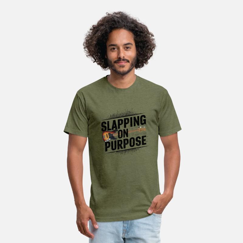 Slapping on Purpose unisex t-shirt for bass player