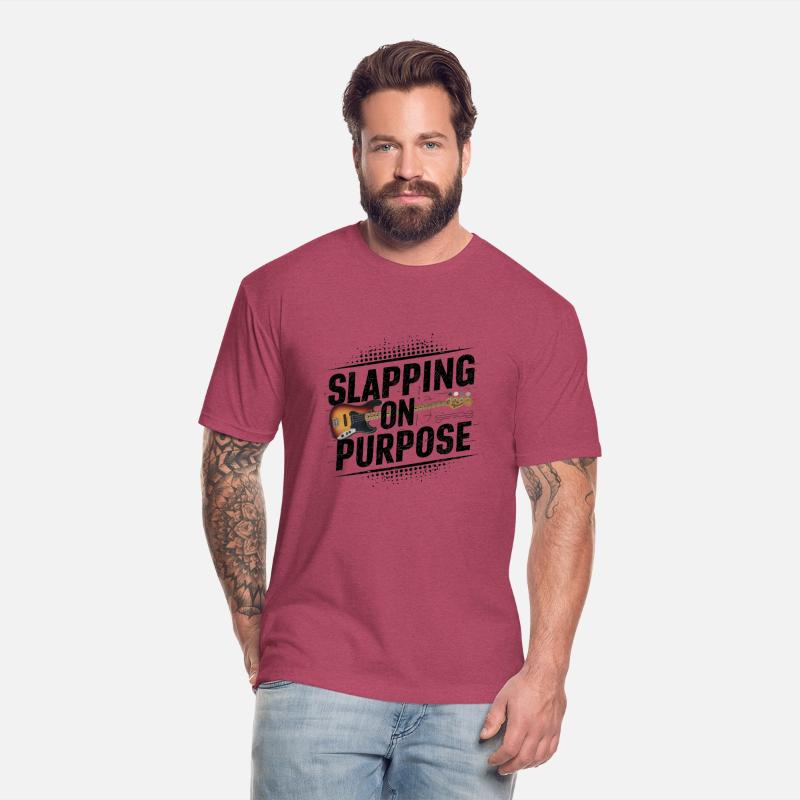 Slapping on Purpose unisex t-shirt for bass player