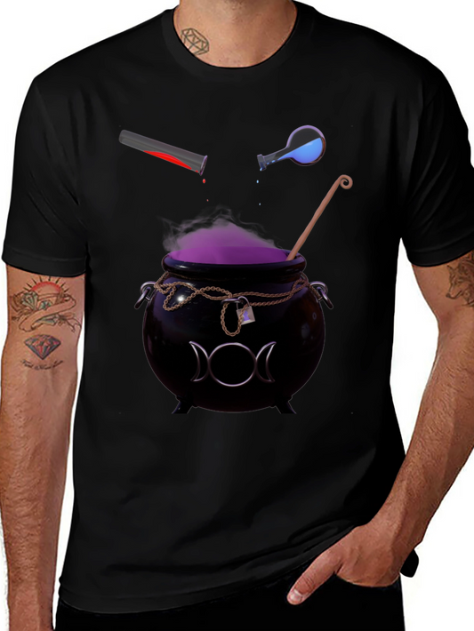 Witches Brew Graphic T-Shirt - Potion Cauldron Tee