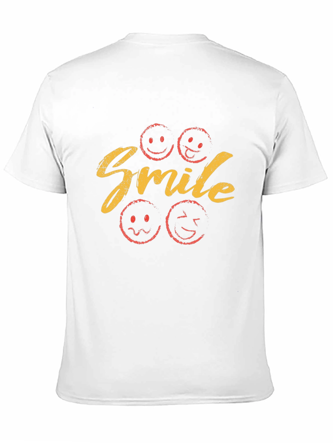 Smile Graphic Print T-Shirt - Black