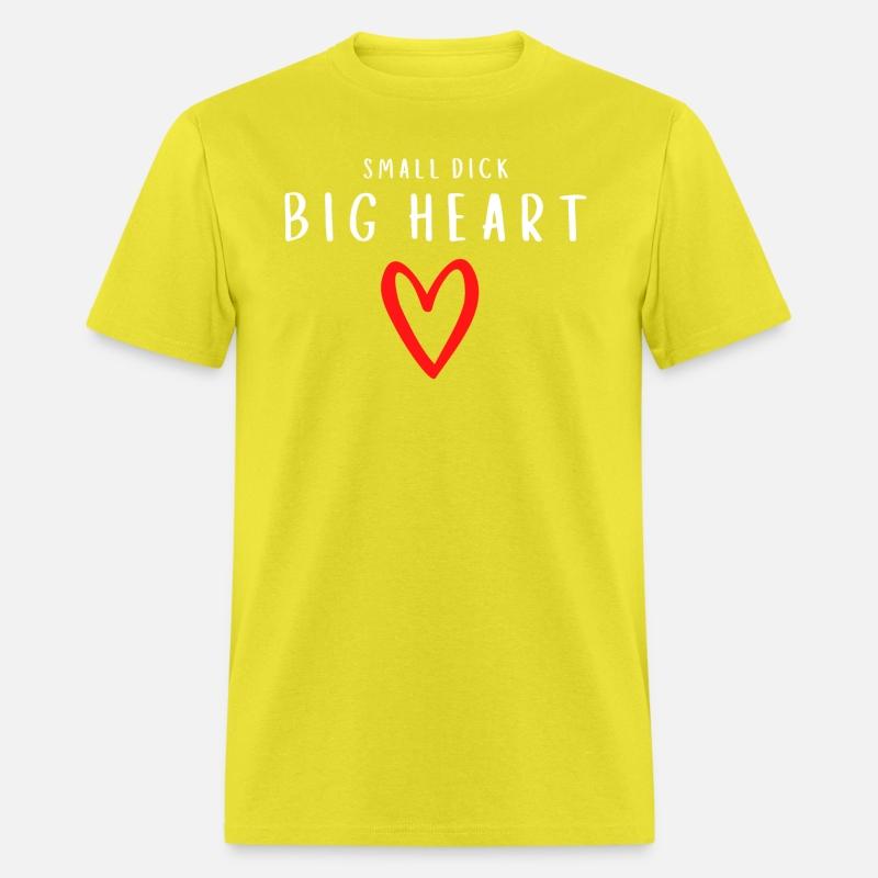 Small Dick Big Heart - Red Heart Draw (white)