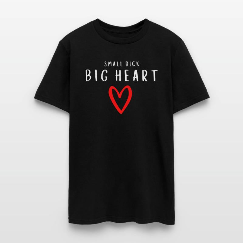 Small Dick Big Heart - Red Heart Draw (white)