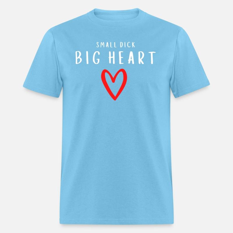 Small Dick Big Heart - Red Heart Draw (white)