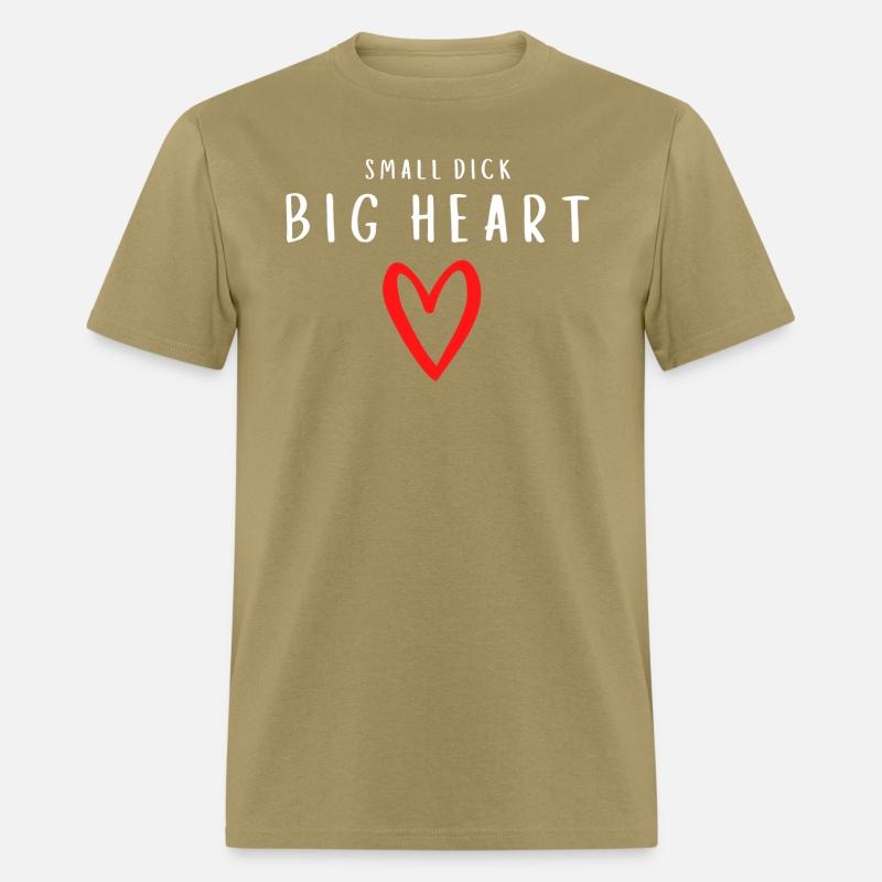 Small Dick Big Heart - Red Heart Draw (white)