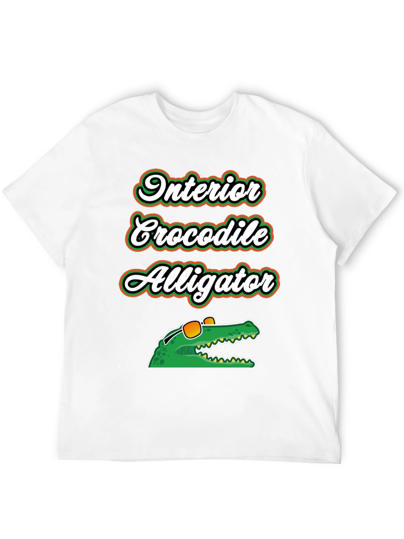 Interior Crocodile Alligator Graphic T-Shirt